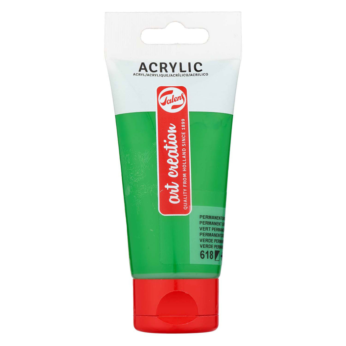 Talens art création peinture acrylique tube 75ml permanent vert clair