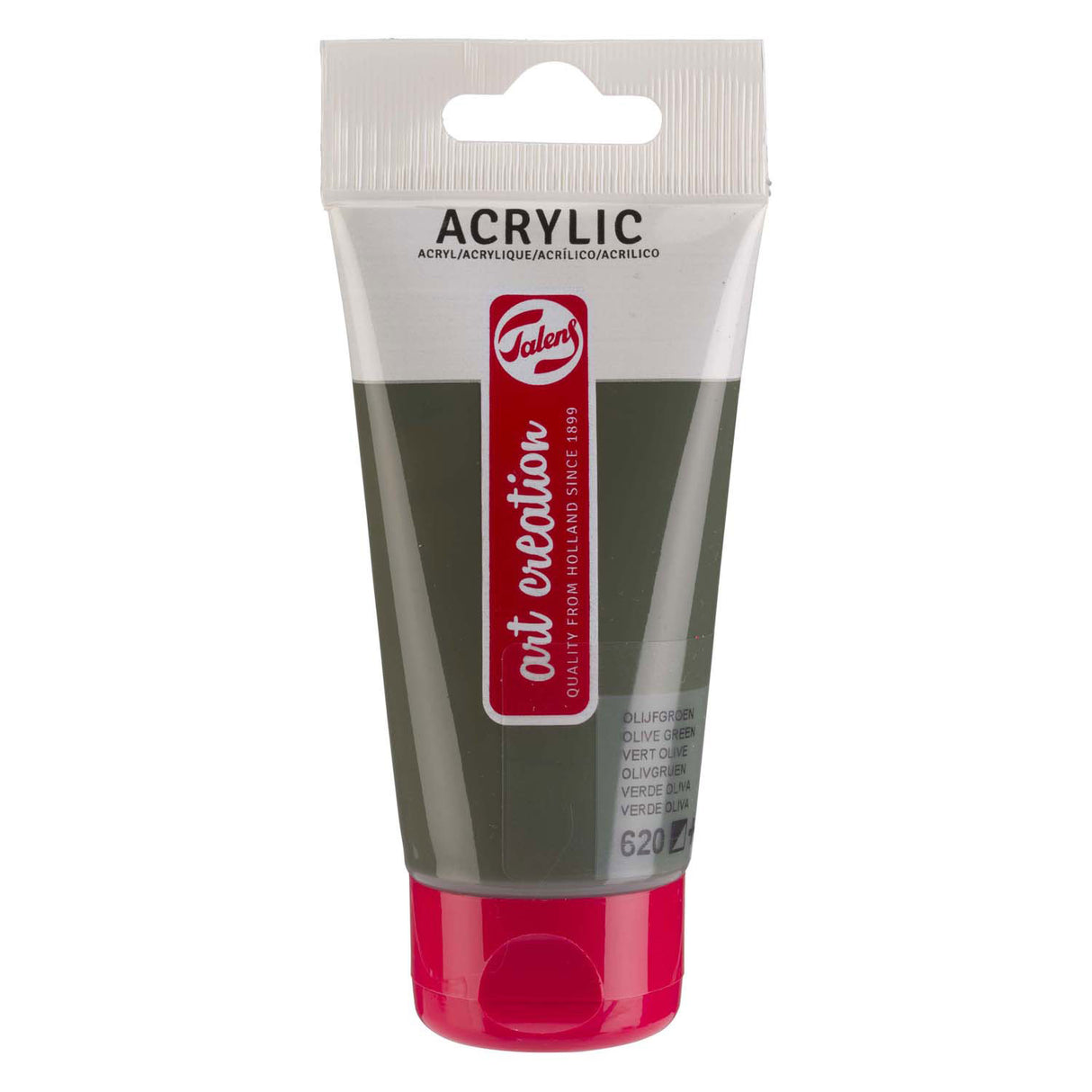 Talens art création peinture acrylique tube 75ml vert olive 620