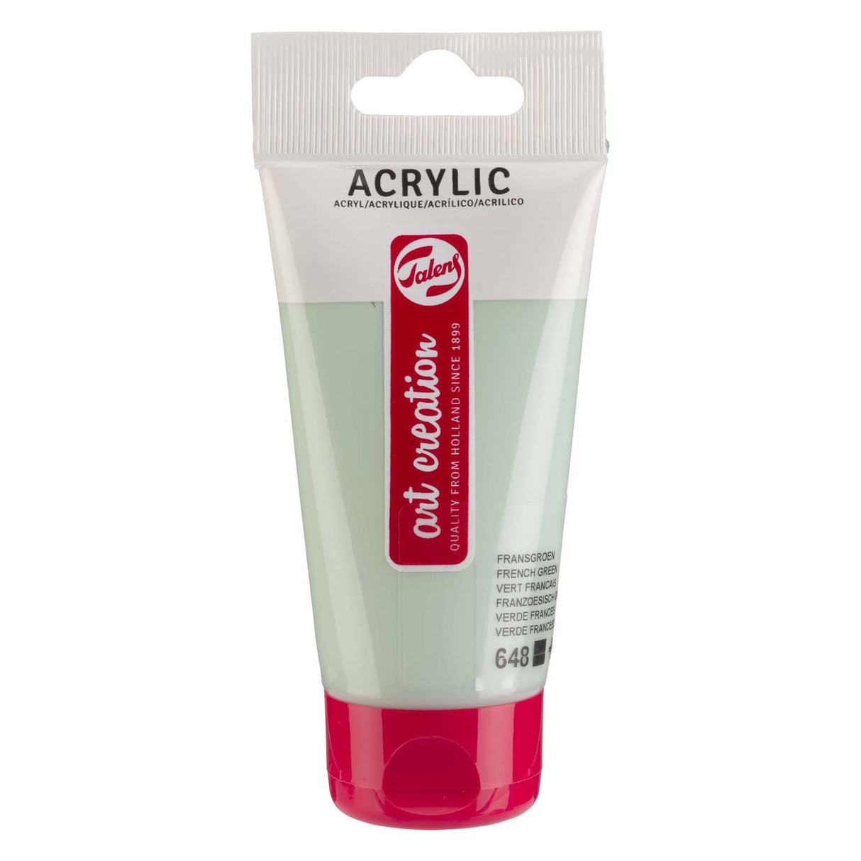 Talens art création peinture acrylique tube 75ml vert français 648