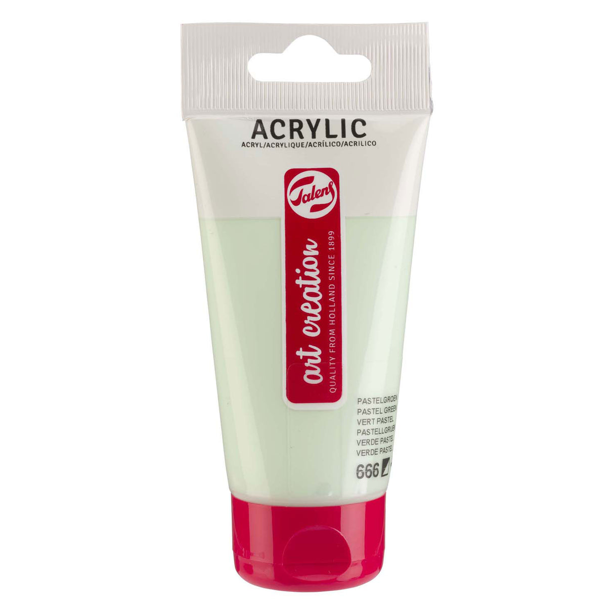 Talens art création peinture acrylique tube 75ml vert pastel 666