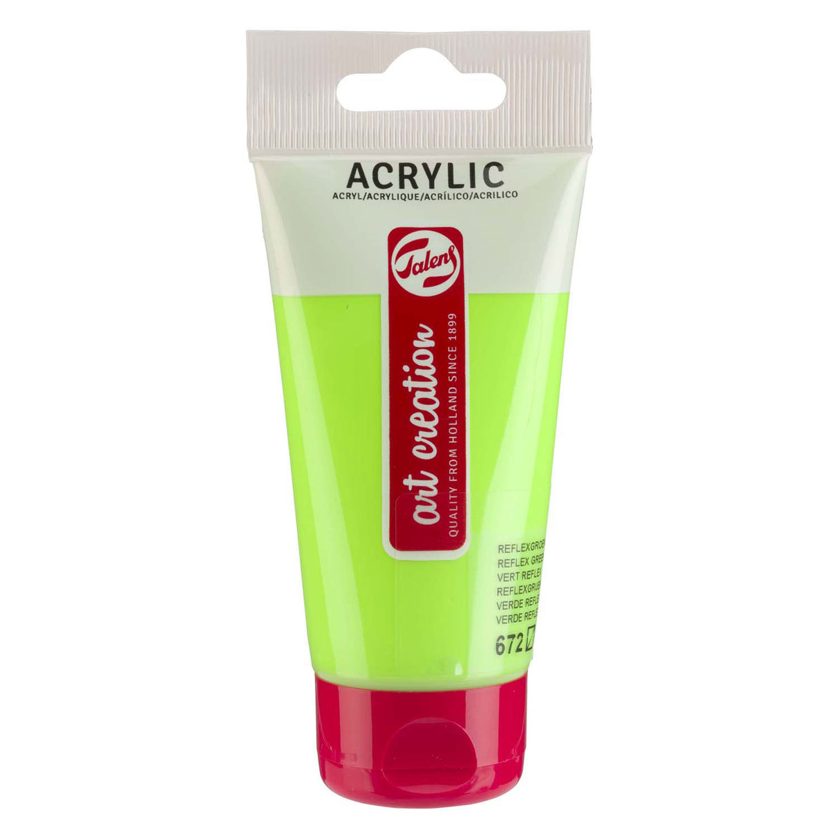 Talens art création peinture acrylique tube 75ml vert reflex 672