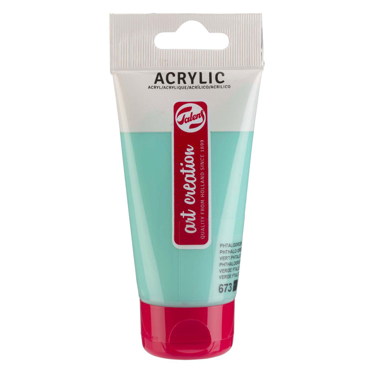 Talens art création peinture acrylique tube 75ml vert phtalo clair