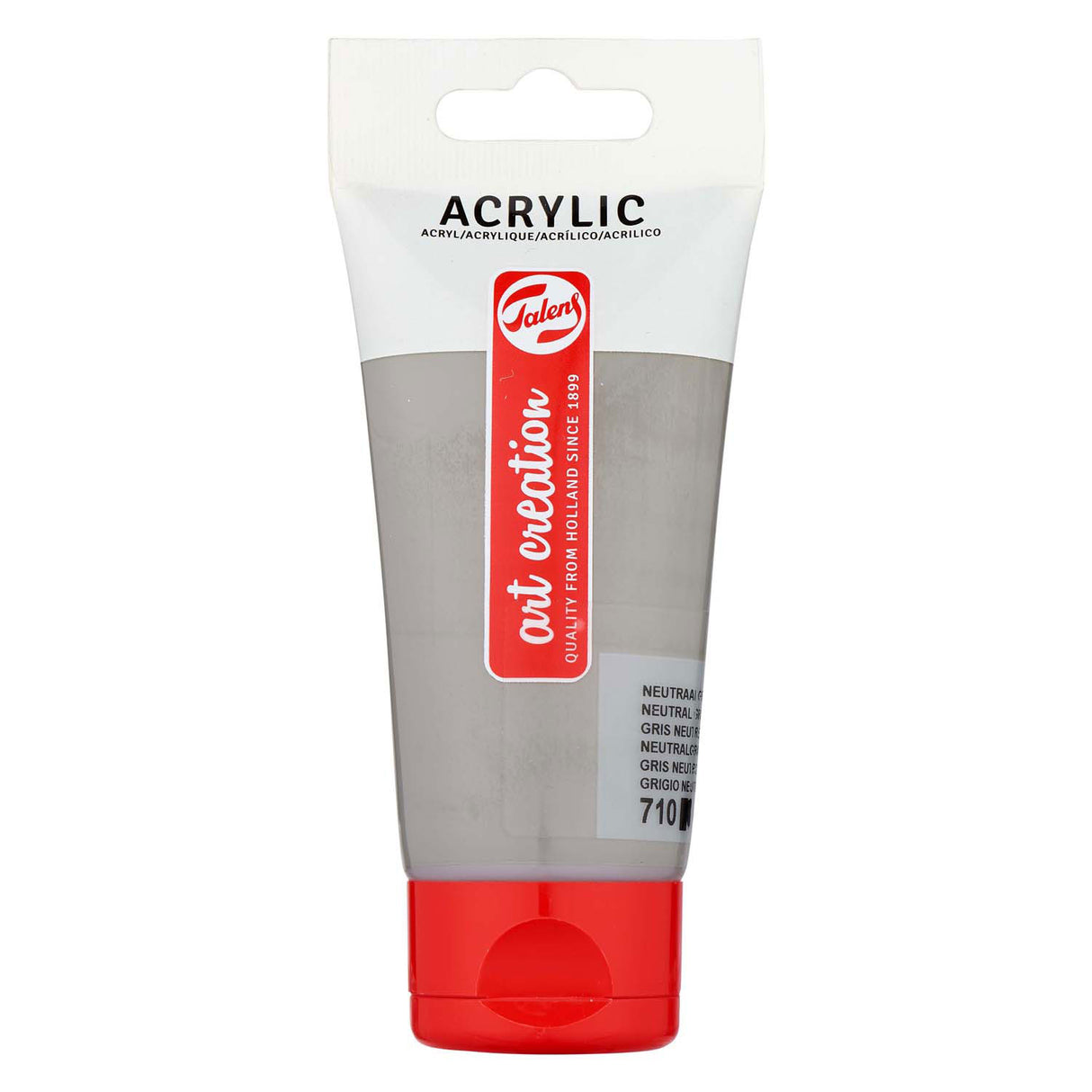 Talens art création peinture acrylique tube 75ml gris neutre 710