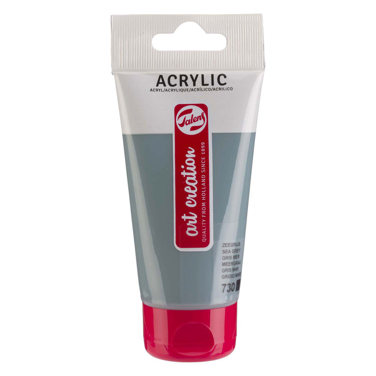 Talens art création peinture acrylique tube 75ml gris mer 730