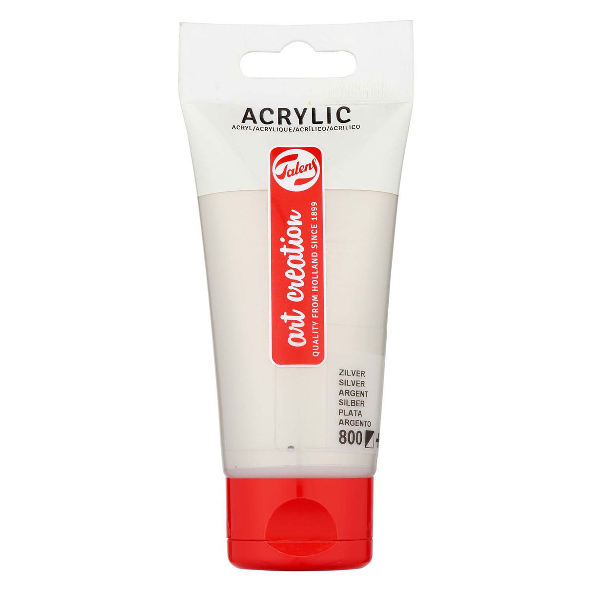 Talens art création peinture acrylique tube 75ml argent 800