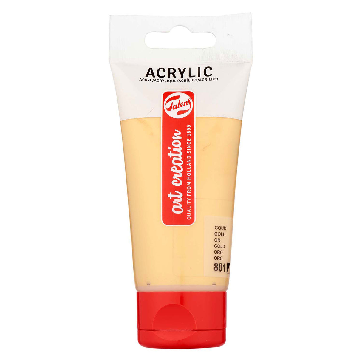 Talens art création peinture acrylique tube 75ml or 801