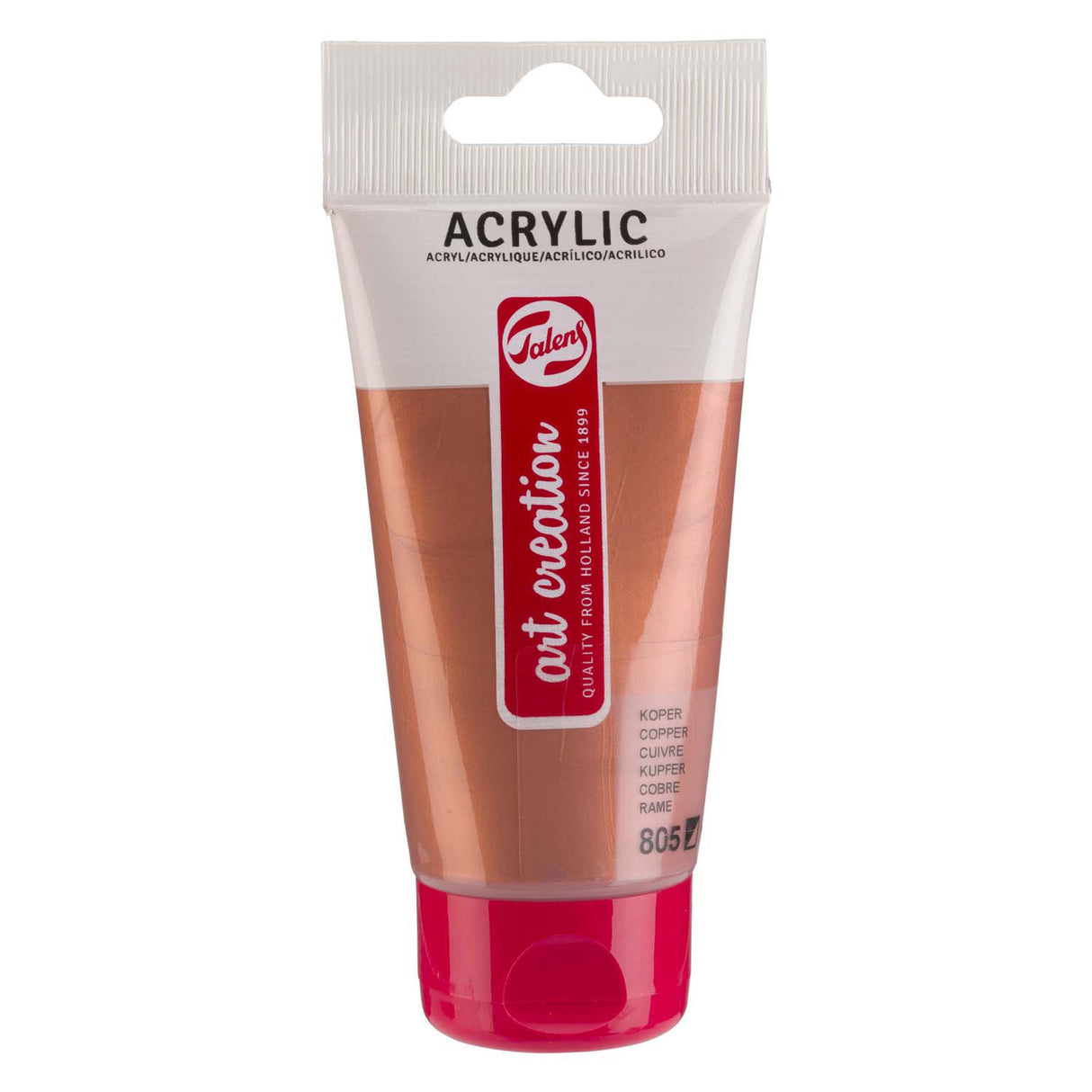 Talens art création peinture acrylique tube 75ml cuivre 805
