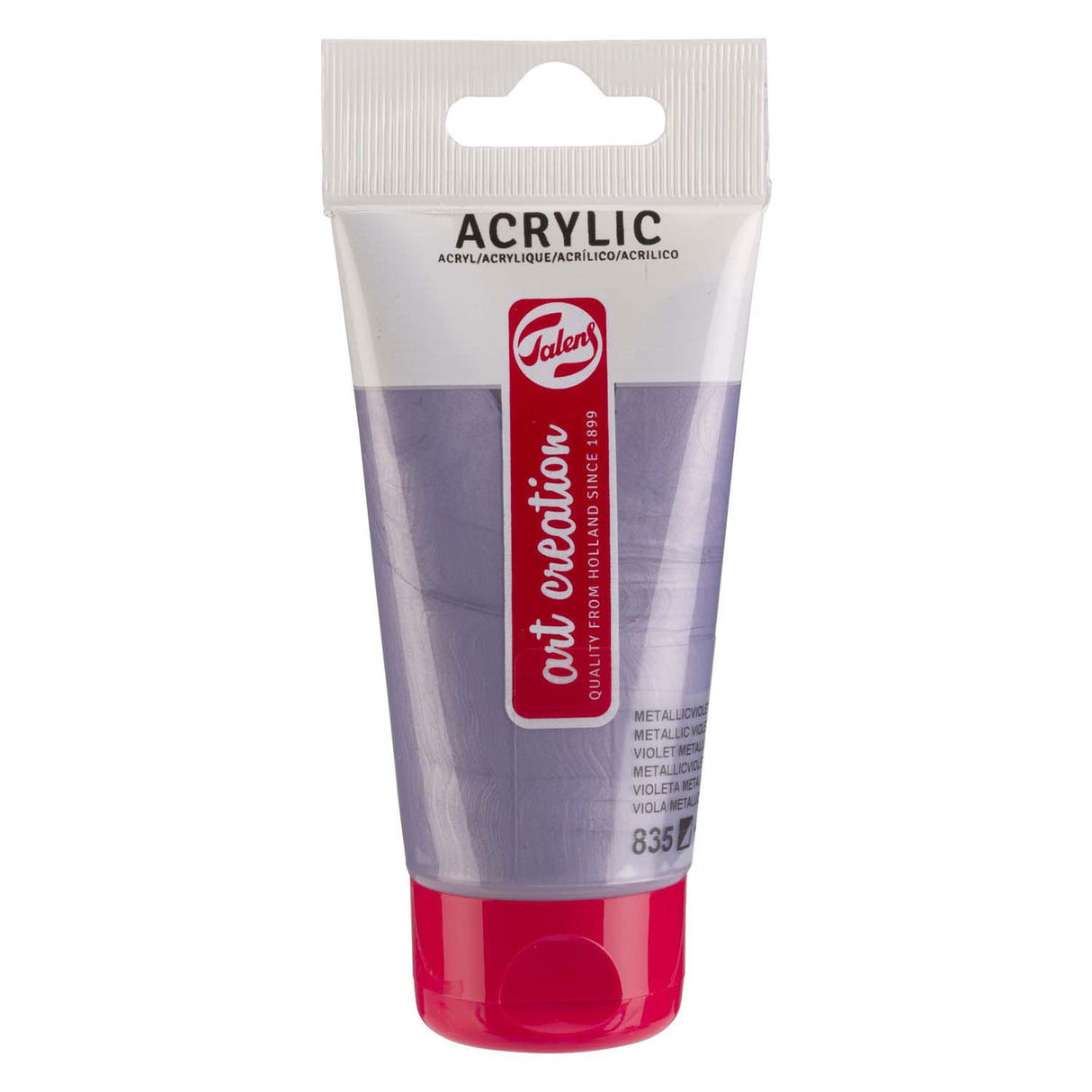 Talens art création peinture acrylique tube 75ml violet métallisé 835