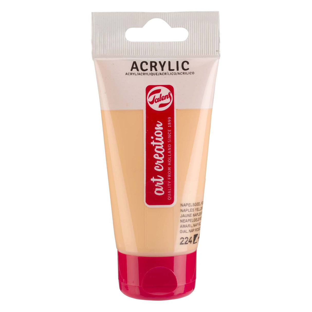 Talens art création peinture acrylique tube 75ml jaune rouge de Naples 224