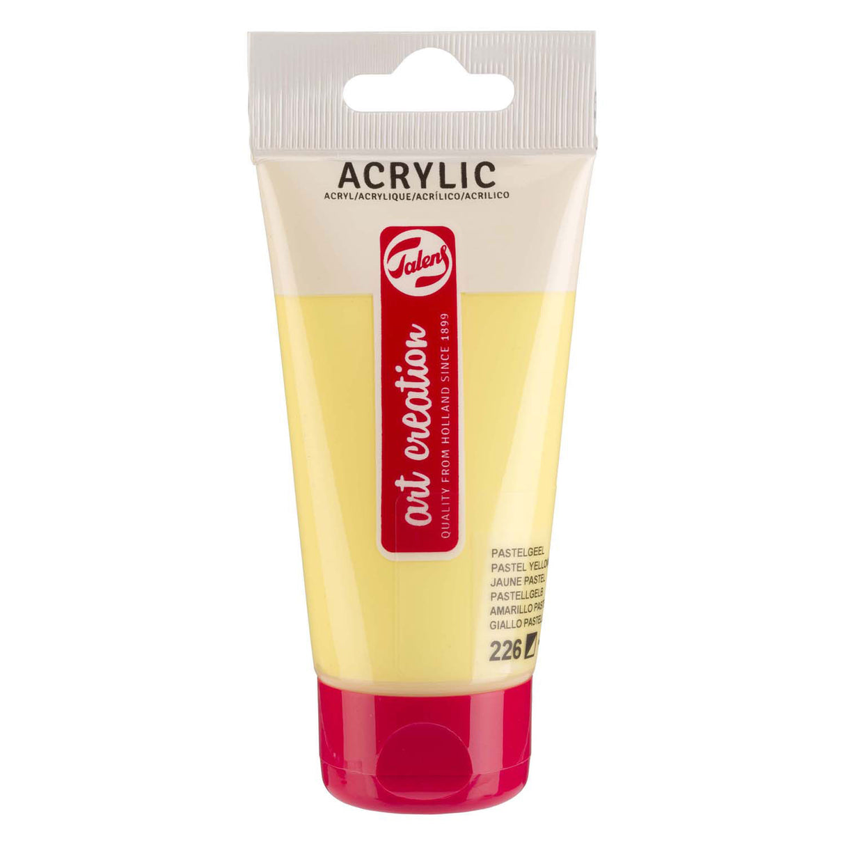 Talens art création peinture acrylique tube 75ml jaune pastel 226