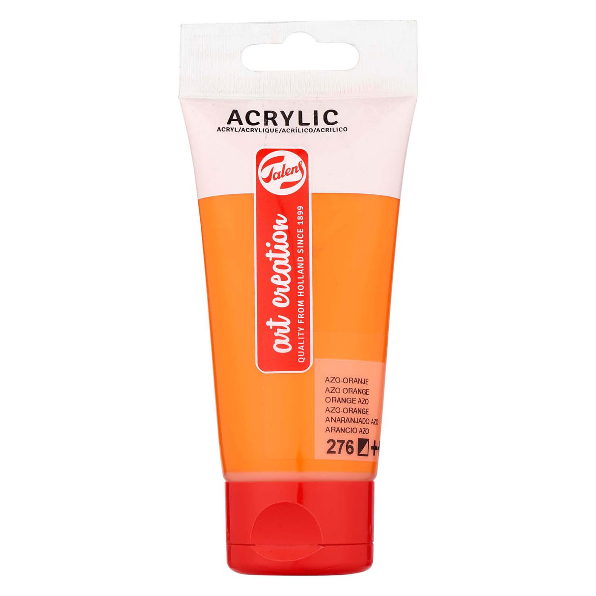 Talens art création peinture acrylique tube 75 ml, orange azo (276)