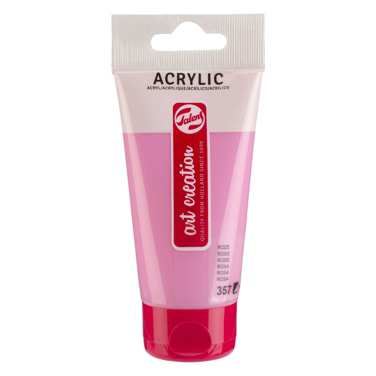 Talens art création peinture acrylique tube 75ml rose 357