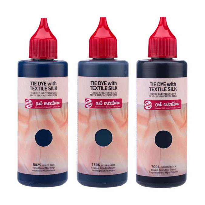 Talens art création tie-dye ensemble noir, 3x85 ml