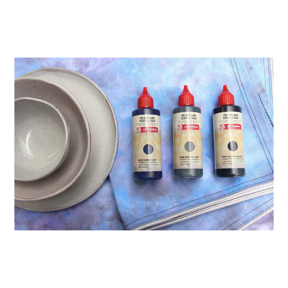 Talens art création tie-dye ensemble noir, 3x85 ml