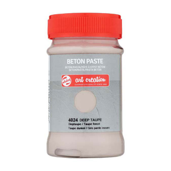Talens art création pâte à béton pot 100ml taupe foncé 4024
