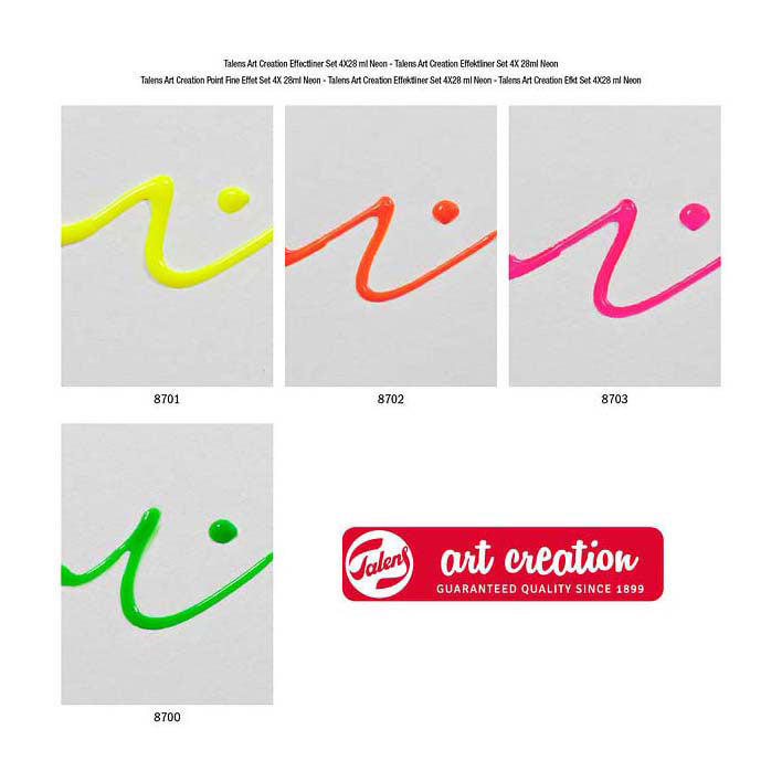 Talens art création effet liner set 4x28ml néon