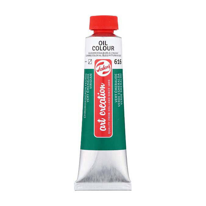 Talens art création peinture à l'huile tube 40ml vert méraude 616