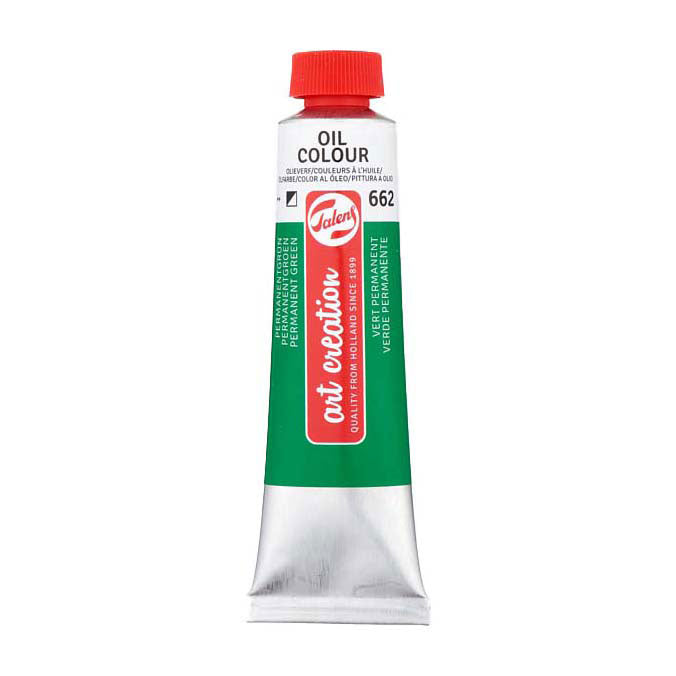 Talens art création peinture à l'huile tube 40ml vert permanent 662