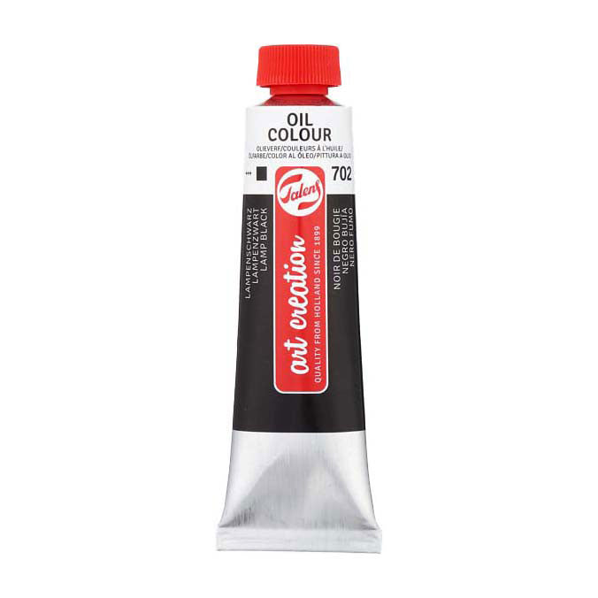 Talens art création peinture à l'huile tube 40ml noir lampe 702