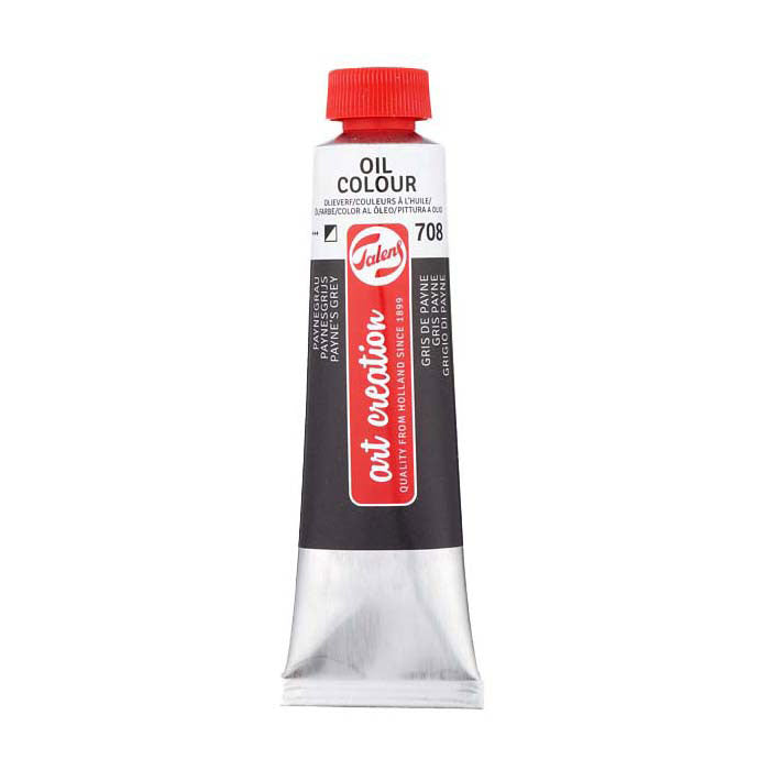 Talens art création peinture à l'huile tube 40ml gris paynes 708