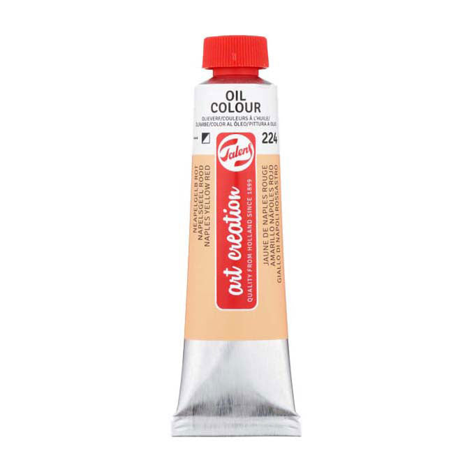 Talens art création peinture à l'huile tube 40ml jaune de naples rouge 224