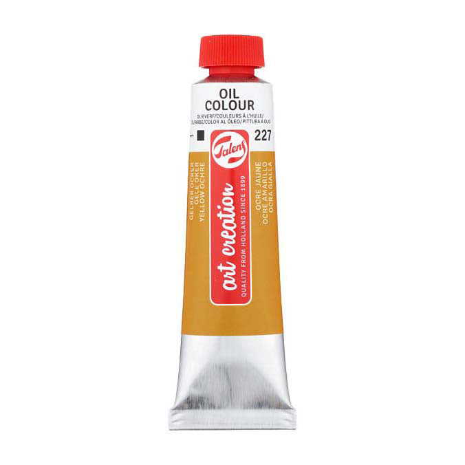 Talens art création peinture à l'huile tube 40ml ocre jaune 227