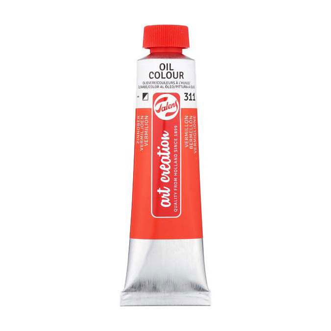 Talens art création peinture à l'huile tube 40ml vermillon 311