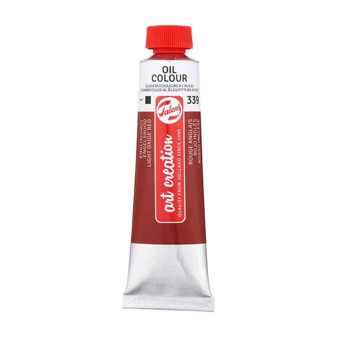 Talens art création peinture à l'huile tube 40ml rouge anglais 339