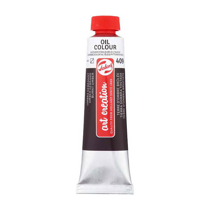 Talens art création peinture à l'huile tube 40ml terre d'ombre brûlée 409