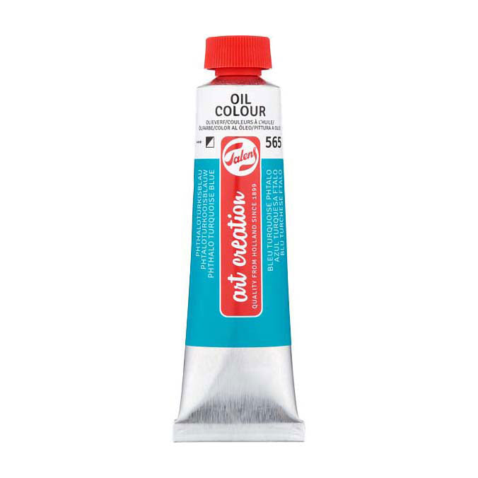 Talens art création peinture à l'huile tube 40ml bleu turquoise phtalo