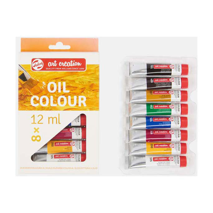Talens art création peinture à l'huile set 8x12ml
