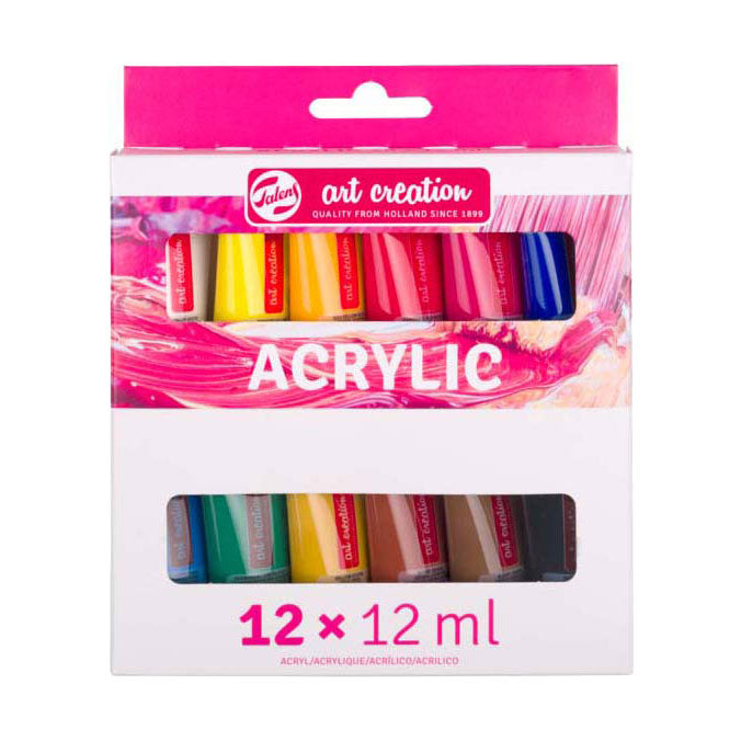 Ensemble de peinture acrylique Talens art création, 12x12ml