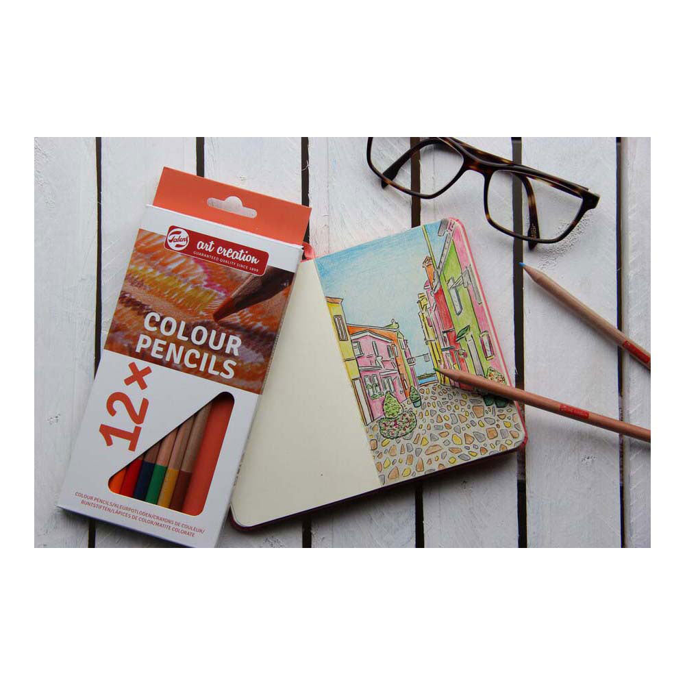 Talens art création crayons de couleur set 12