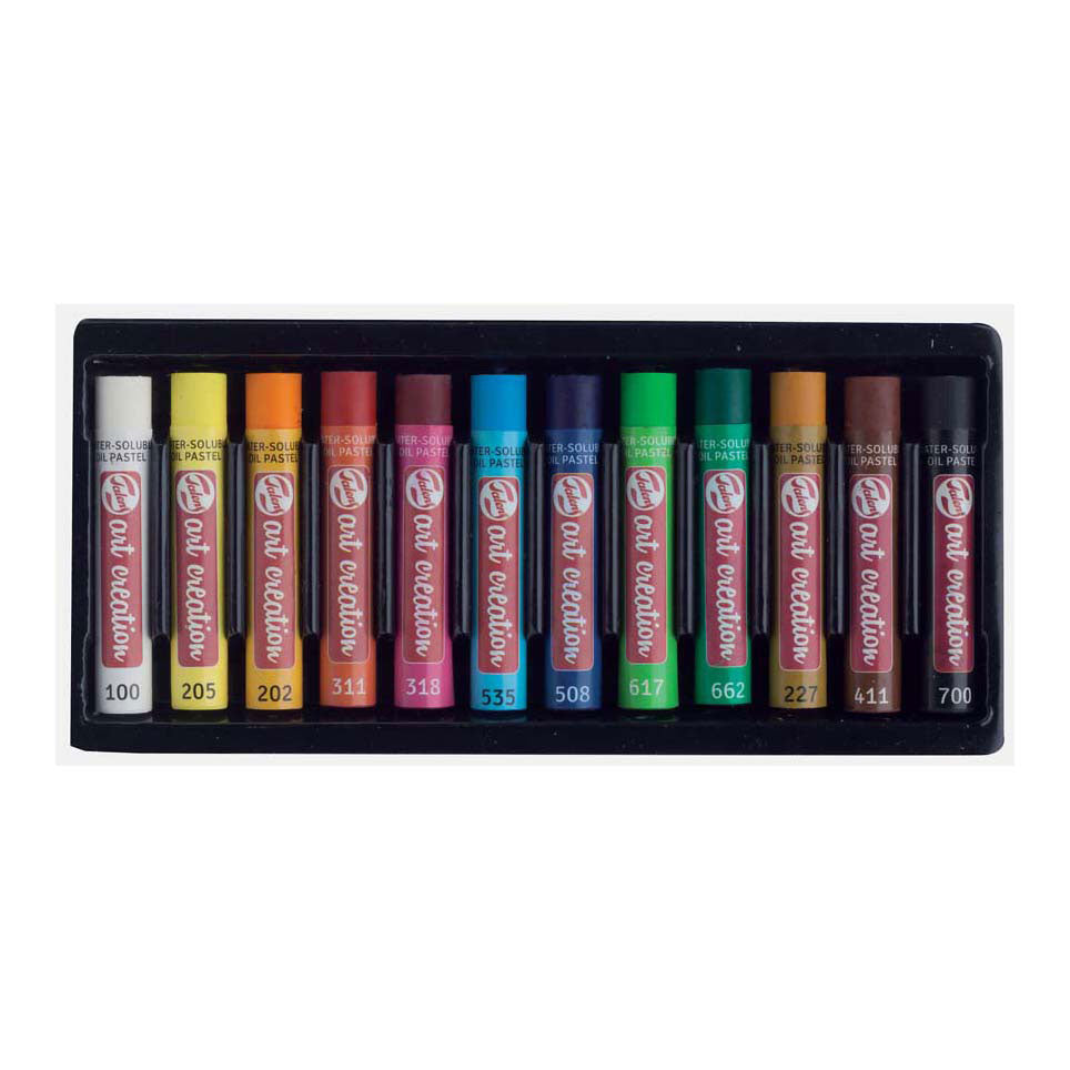 Talens art création pastels à l'huile aquarellables set 12