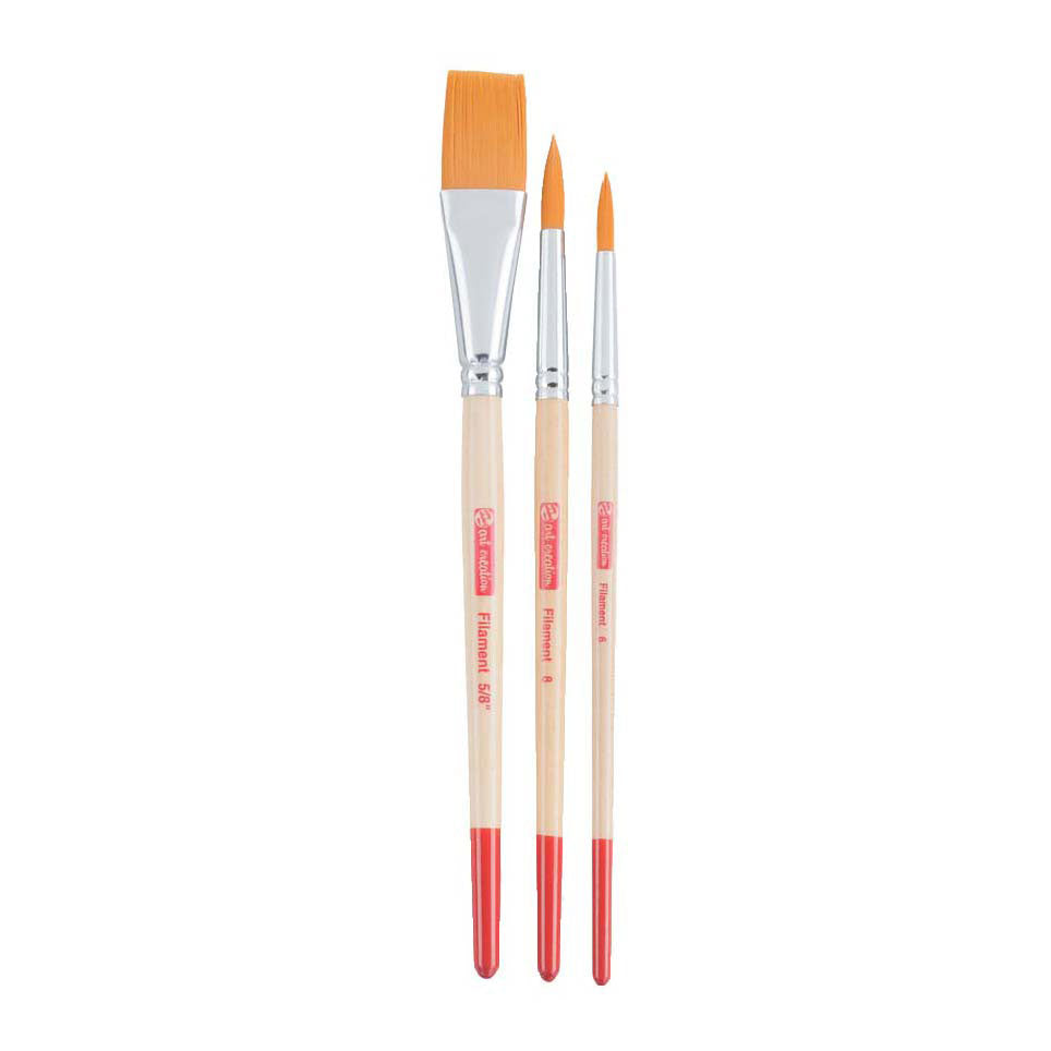 Talens art création pinceau aquarelle lot de 3 - polyester