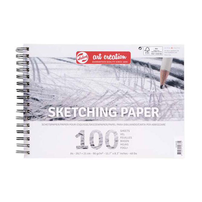 Talens art création papier à croquis 29,7x21cm 90g 100 feuilles