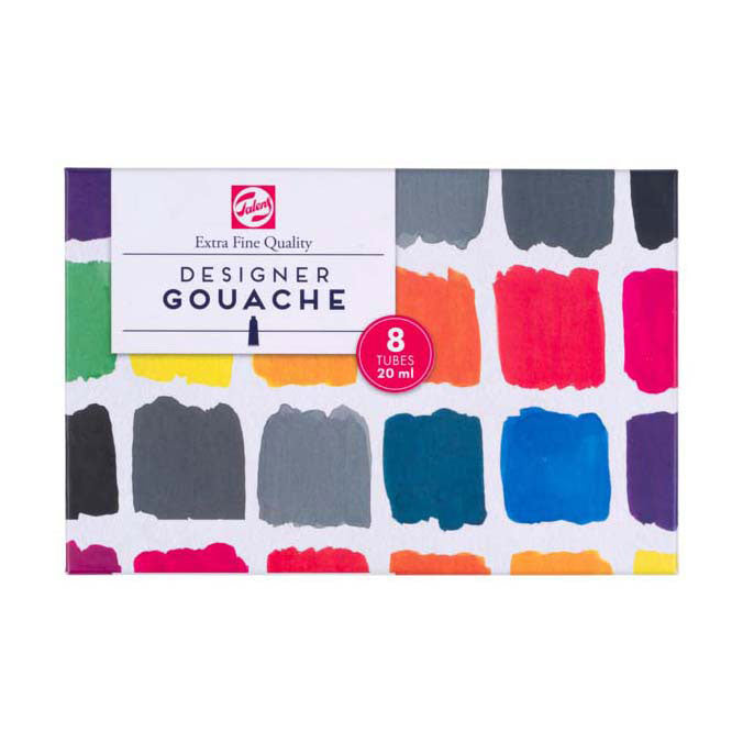 Talens gouache extra fine set de mélange, tubes 8x20ml