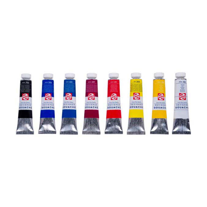 Talens gouache extra fine set de mélange, tubes 8x20ml