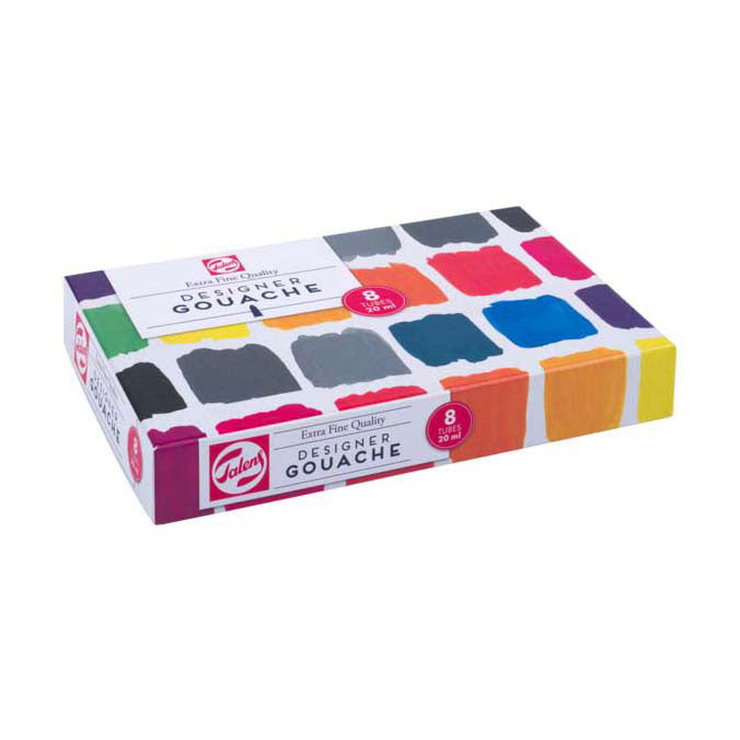 Talens gouache extra fine set de mélange, tubes 8x20ml