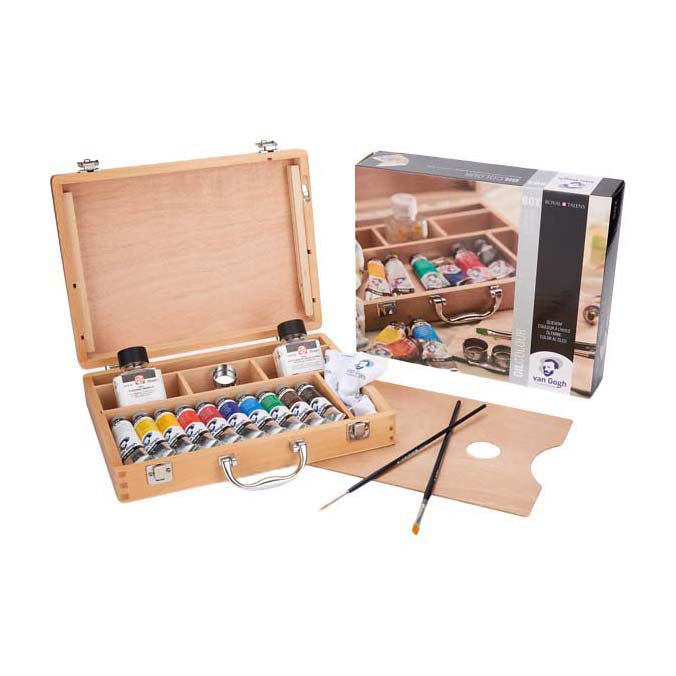Talens van gogh boîte de peinture à l'huile basique avec 10 couleurs 40ml