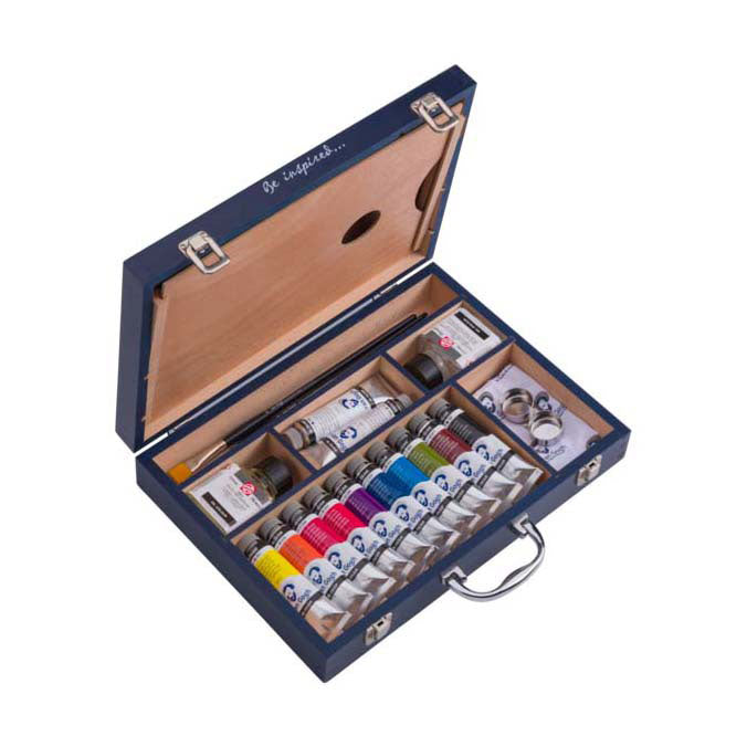 Boîte de démarrage de peinture à l'huile Bruynzeel van Gogh xl, 12x40ml et accessoires