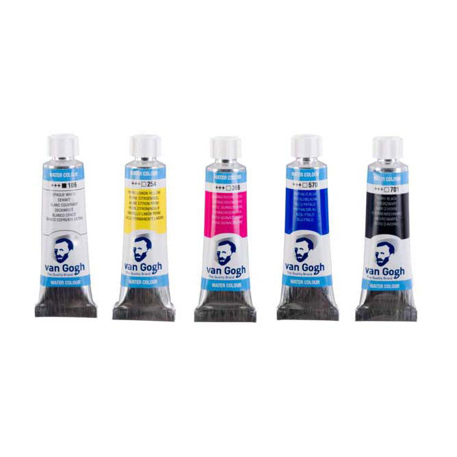 Ensemble de mélange primaire d’aquarelle Van Gogh | 5 tubes de 10 ml
