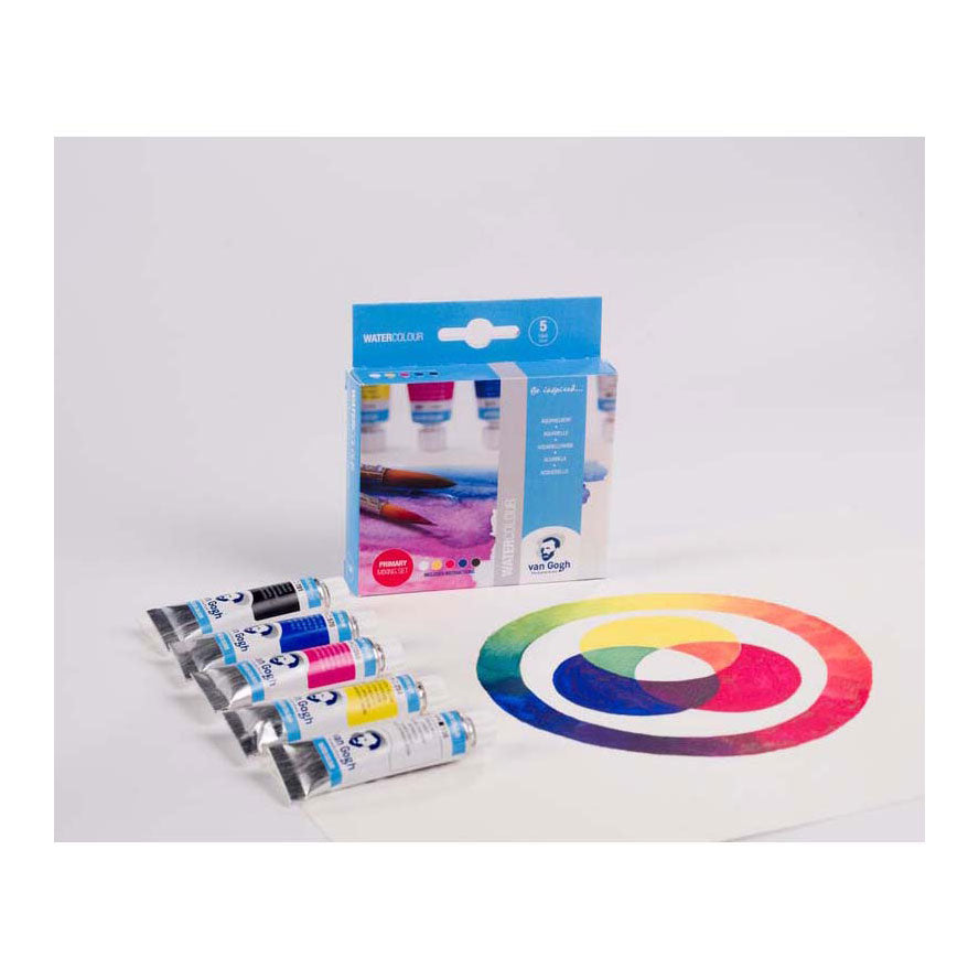 Ensemble de mélange primaire d’aquarelle Van Gogh | 5 tubes de 10 ml