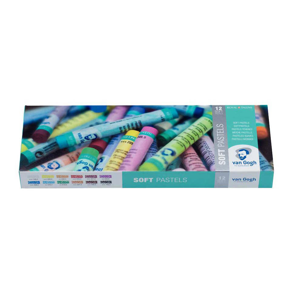 Bruynzeel van Gogh ensemble de démarrage de pastels tendres avec 12 couleurs