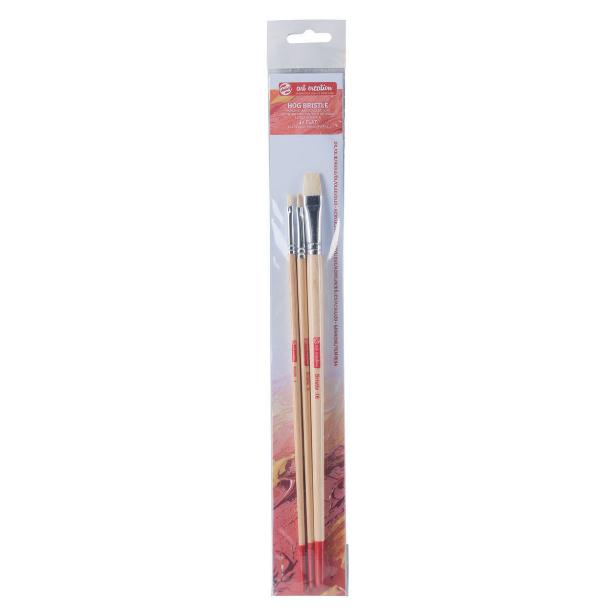 Jeu de pinceaux Talens plats, 3 pcs.