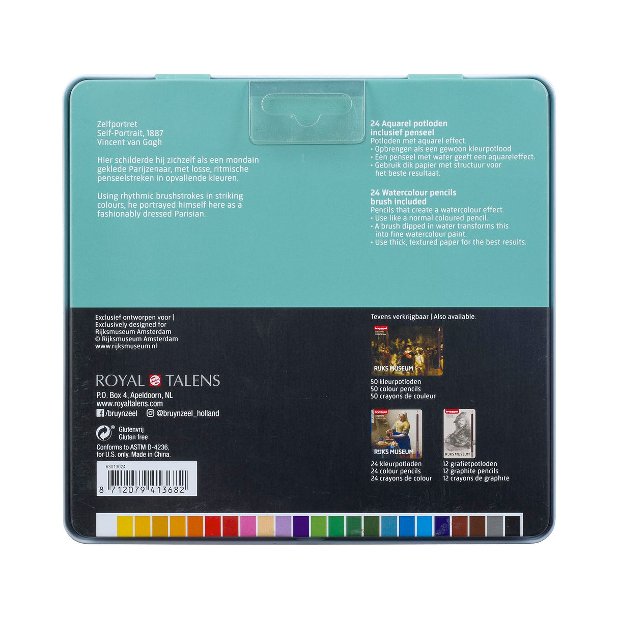 Crayons aquarelle Bruynzeel Rijksmuseum, 24 pcs.