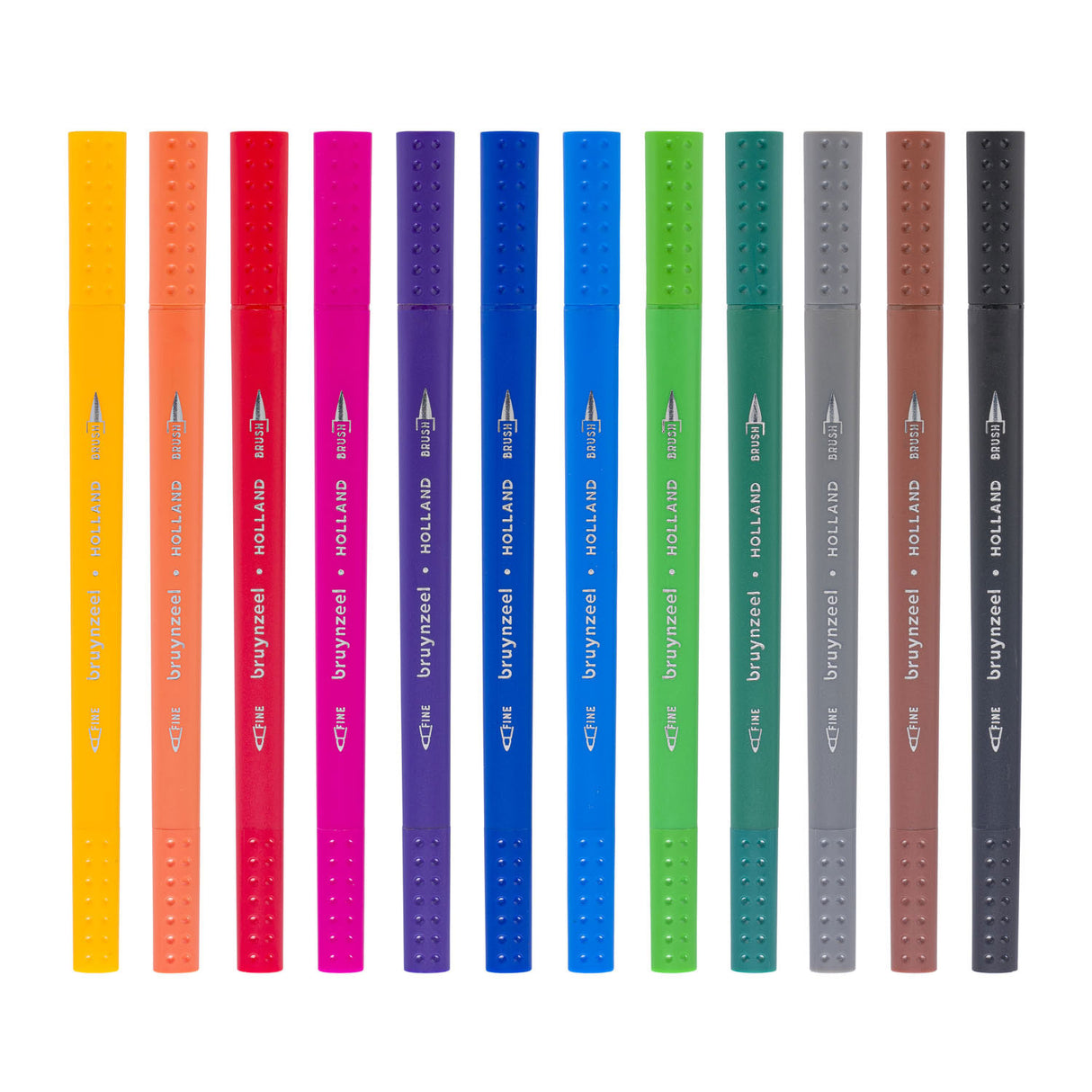 Stylos pinceaux fineliner Bruynzeel, 12 pcs.