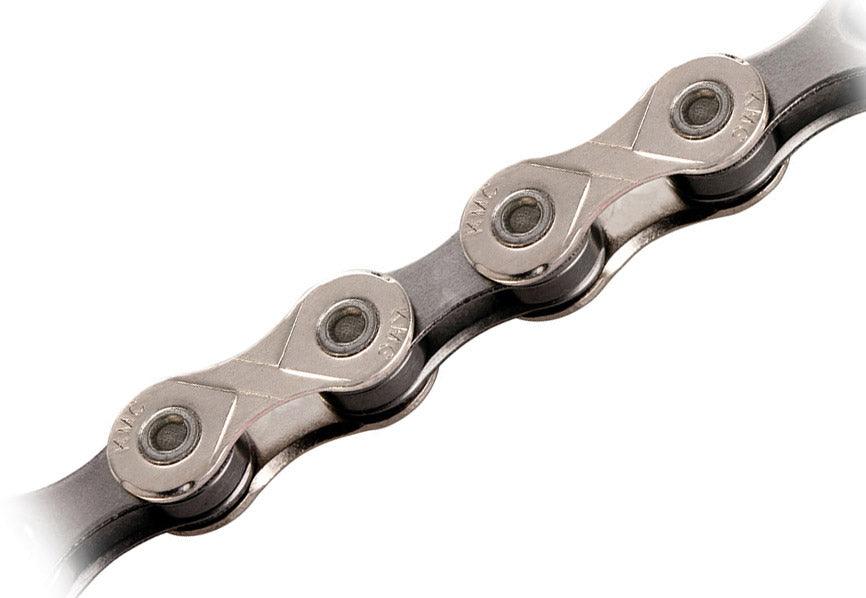 Chaîne de vélo Km c x10-93 10 vitesses 1 2x11 128 114 maillons gris argent oem