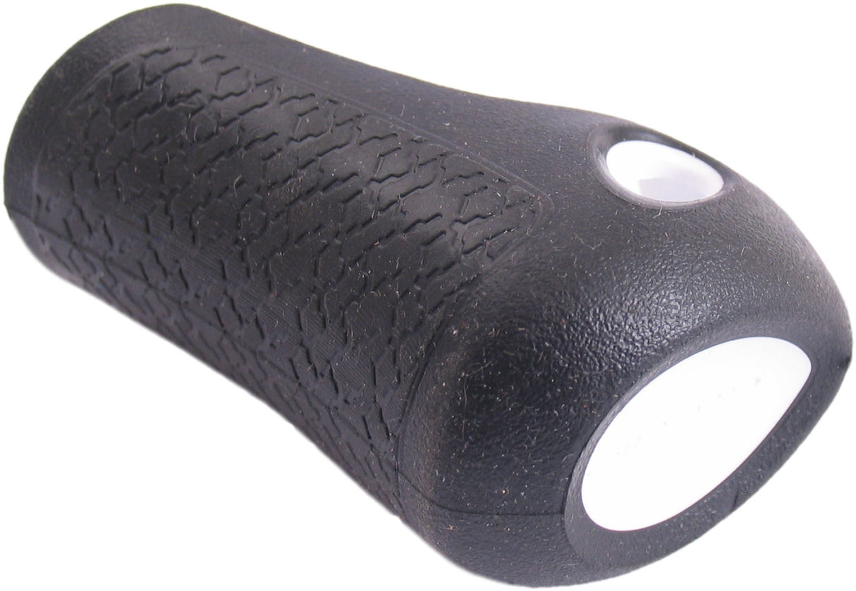 Gazelle Handle Cap Recht Basic 88 mm - noir avec tuyauterie blanche