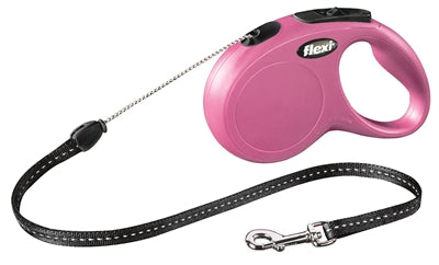 Cordon classique rétractable Flexi rose
